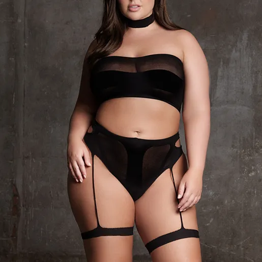 Ensemble 3 Pièces Grande Taille ANANKE Noir