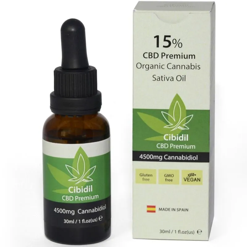 Huile CBD Anti-Stress Cibidil 15% 30ml - 500Cosmetics