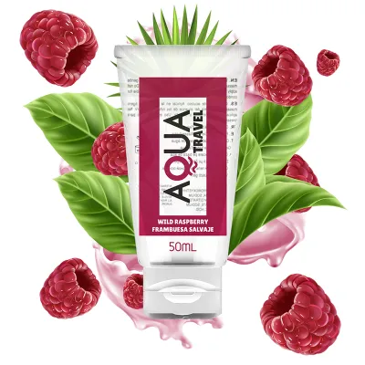 Lubrifiant aromatisé Aqua Travel framboise sauvage 50ml - Aqua Travel