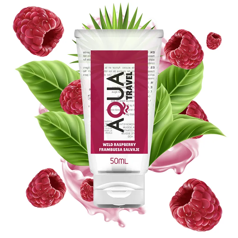 Lubrifiant aromatisé Aqua Travel framboise sauvage 50ml - Aqua Travel