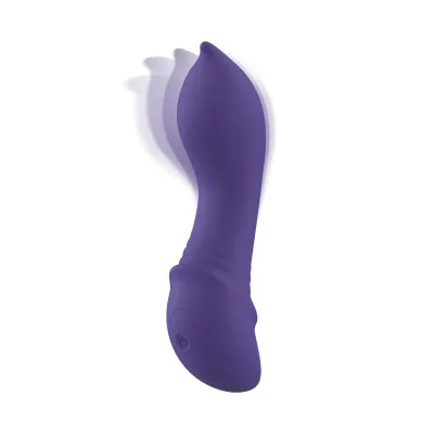 Teazers – Mini Vibromasseur Curling – Violet de minuit