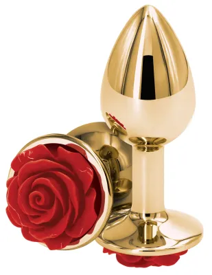 Plug Bijou REAR S 6 x 2.7cm Doré-Rouge