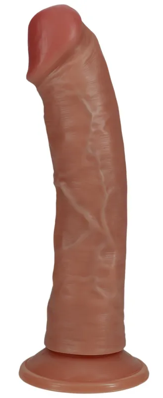 Gode vibrant réaliste LITTLE CURVED RealRock 15.5 x 3.7 cm Latino