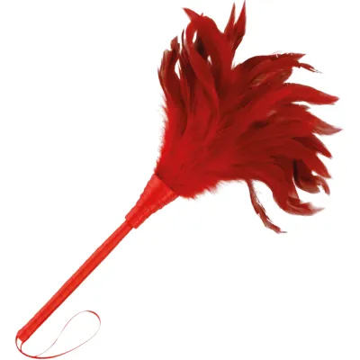 Plumeau érotique rouge 24cm - Darkness