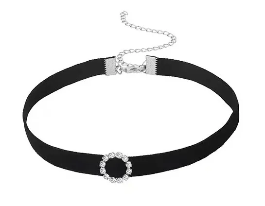 Ras de cou DIAMOND CIRCLE Noir