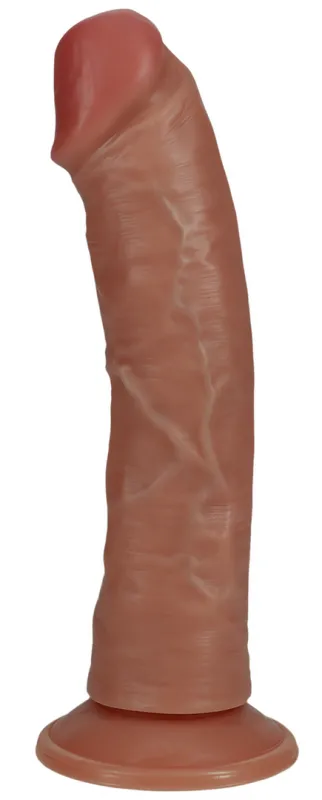 Gode vibrant réaliste CURVED 20 x 4.6 cm Latino