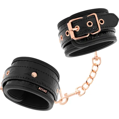 Menottes Chevilles Black Edition Premium Cuir Vegan - BEGME