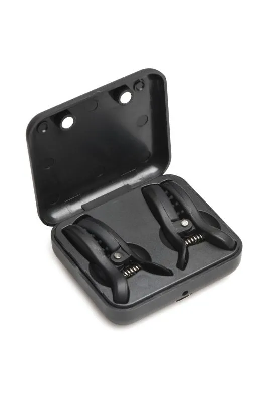 XR Brands - Dark Grip Pinces à Tétons Vibrantes - Noir