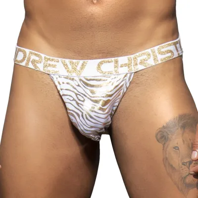 Jockstrap GOLDEN TIGER Blanc-Doré