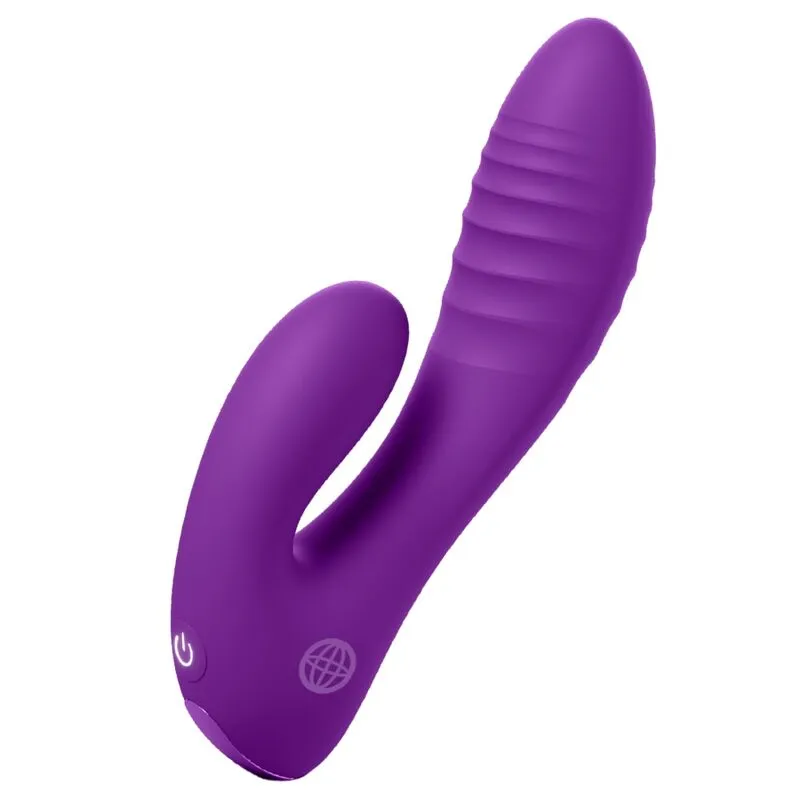 Vibromasseur Double Stimulation Point G Clitoris 10 Modes Violet - Fantasy For Her