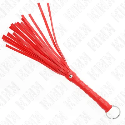 Mini martinet BDSM rouge 28 cm - Kink