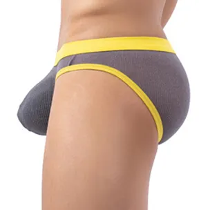Slip sexy CLIPO Gris-jaune
