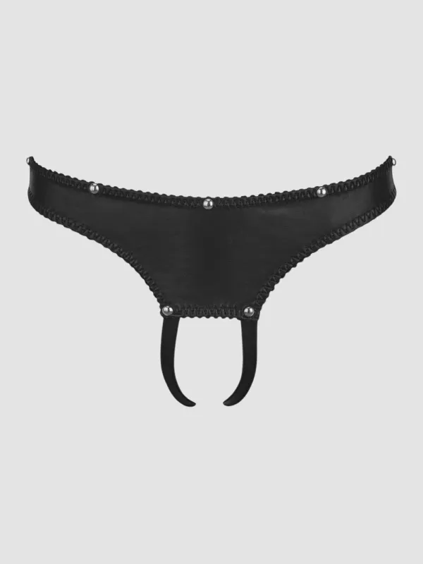 Culotte Ouverte en Cuir