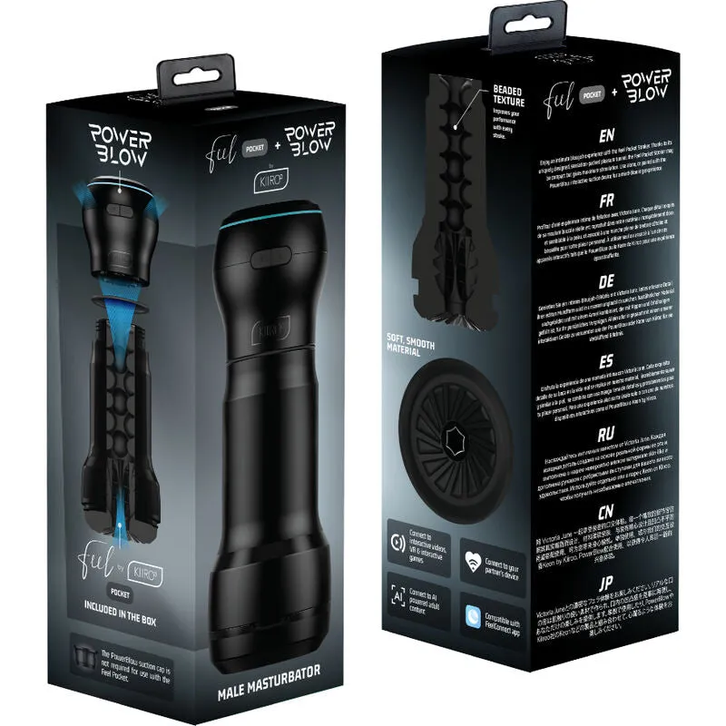Masturbateur connecté PocketBlow noir - Kiiroo