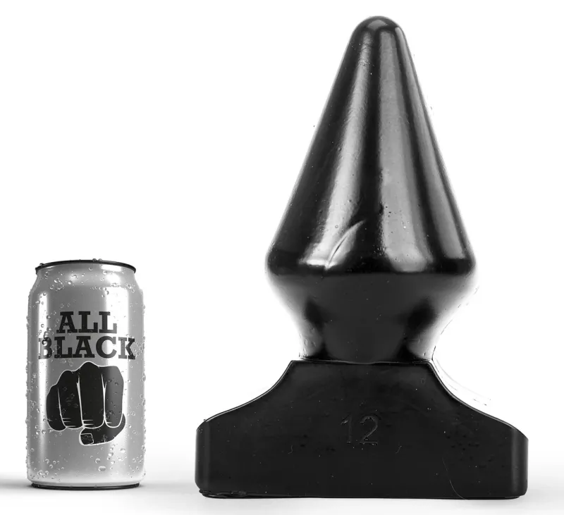 Plug anal XXL AB83 POP12 All Black 17 x 11.5 cm