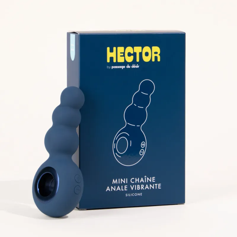 Mini chaîne anale vibrante Hector - 3,4 cm