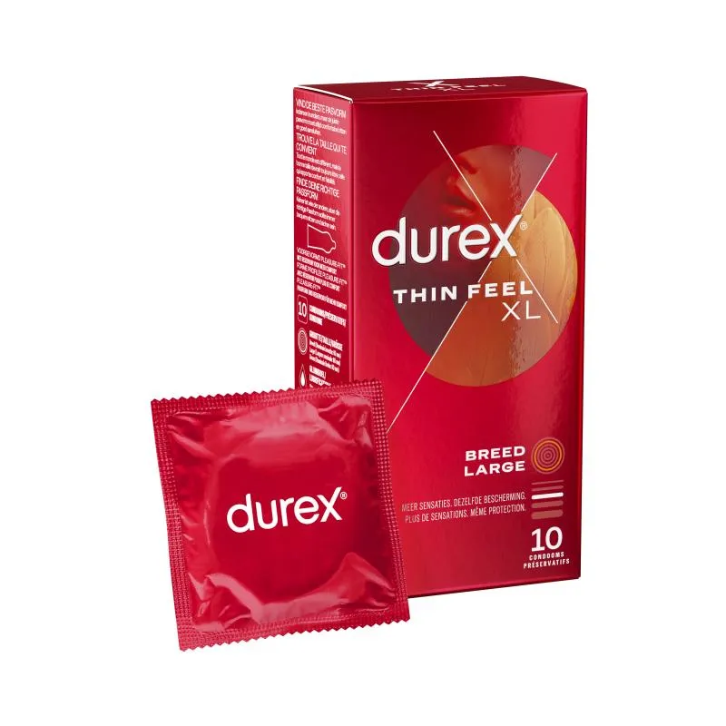 Durex - Préservatifs Thin Feel XL - 10 pièces