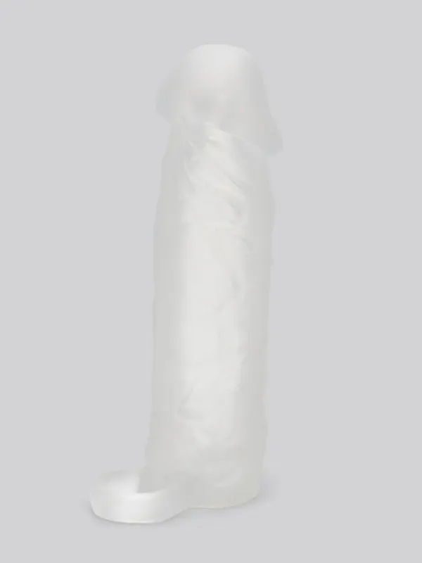 Gaine à pénis silicone +2,5 cm Mega Mighty transparent