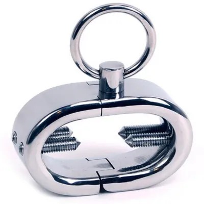Manchette testiculaire ovale réglable - Metal Hard