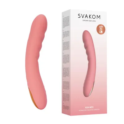 Vibromasseur va-et-vient connecté Ava Neo Svakom - 3,30 cm Pêche