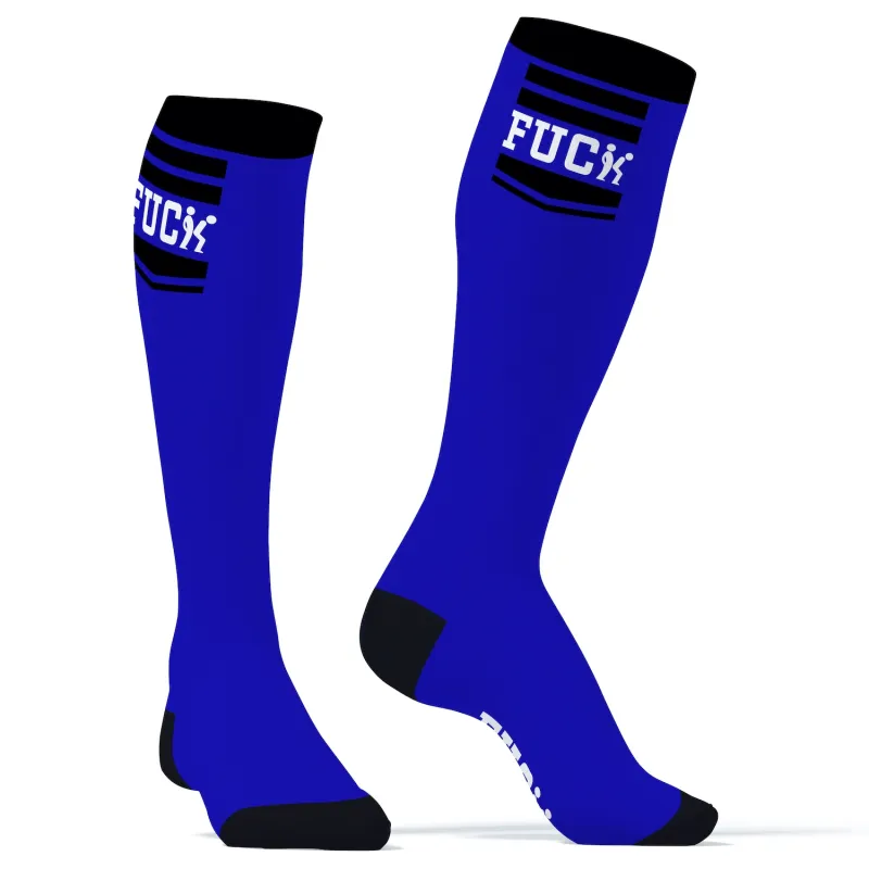 Chaussettes Hautes HANKY FUCK SneakXX Bleues