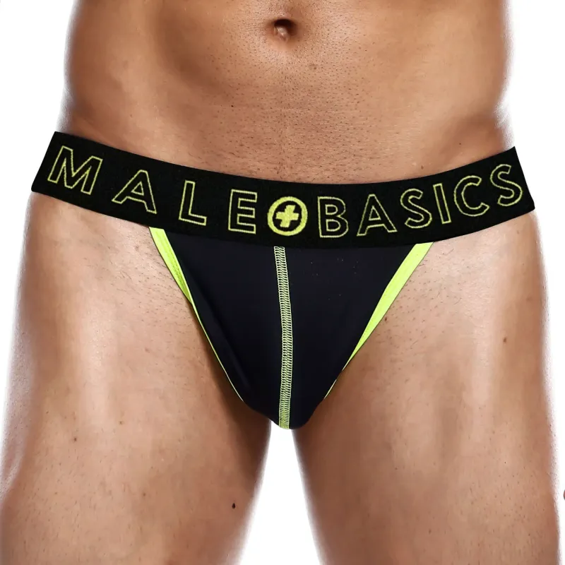 MALE BASICS String NEON MaleBasics Noir-Jaune