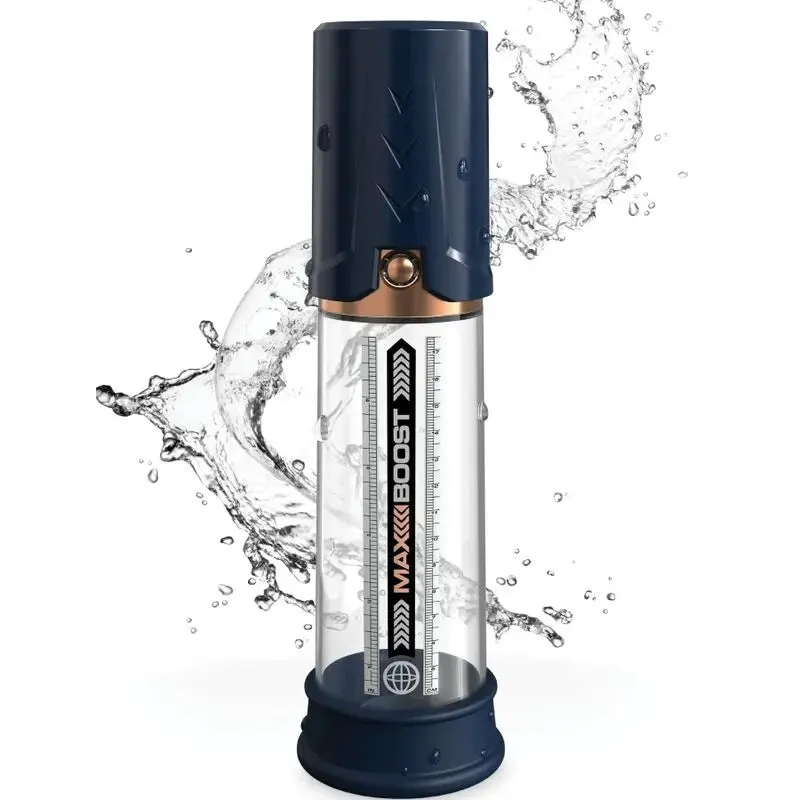 Pompe à Pénis Max Boost Manuelle Bleue - Pump Worx