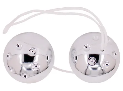 Boules de Geisha DUO BALLS 3.3cm Silver
