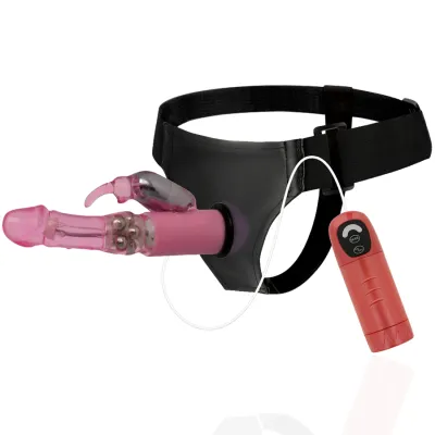 Harnais Vibrant Rotatif Attraction Rabbit 18cm - Harness