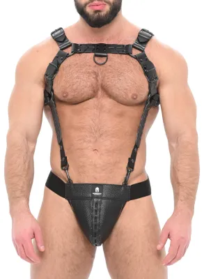 Sparta's Harness Ensemble Jock et Harnais KATERPILLAR Noir