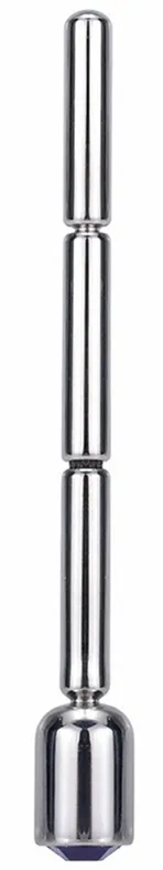 Bijou d'urètre THIN DIAMOND 6cm - Diamètre 4mm Bleu