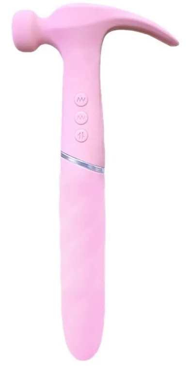 Gode vibrant SWEET HAMMER 17 x 4cm Rose
