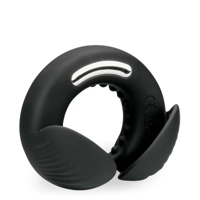Anneau ring vibrant en silicone avec masseur de zone intime masculine Wilo
