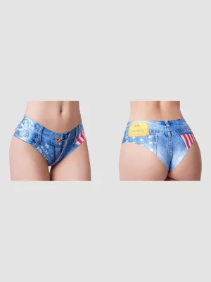 Culotte Invisible American Flag Jeans