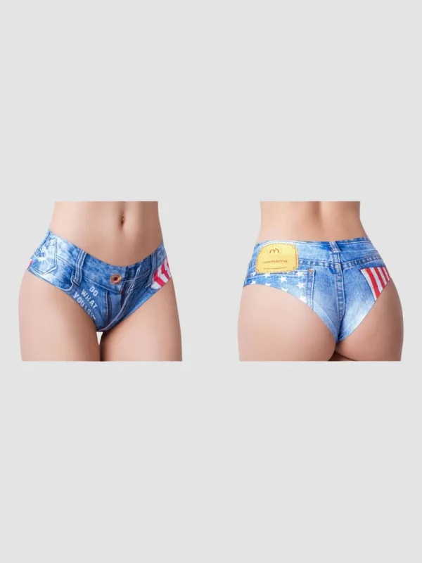 Culotte Invisible American Flag Jeans