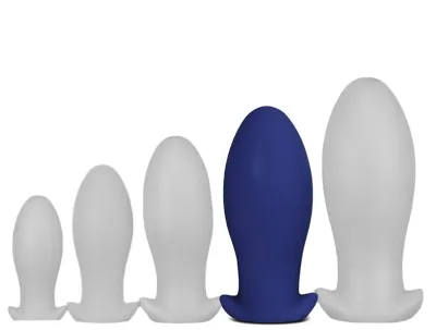 Plug en silicone SAURUS EGG XL 16.5 x 7.3cm Marine