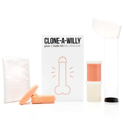Clone-A-Willy Gode Avec Boules Kit Light Tone