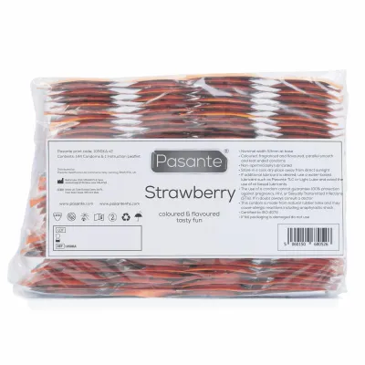 Préservatifs Pasante saveur fraise 144 pcs