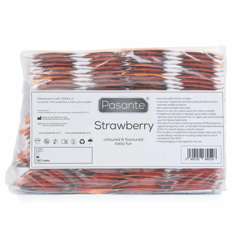 Préservatifs Pasante saveur fraise 144 pcs
