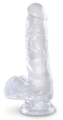 Gode Transparent King Cock CLEAR 13.5 x 3.5cm