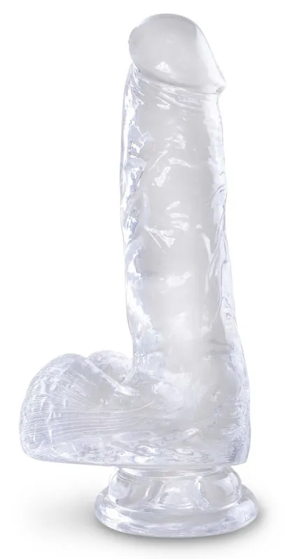 Gode Transparent King Cock CLEAR 13.5 x 3.5cm