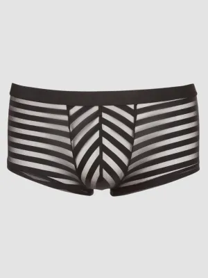 Boxer Rayé Transparent