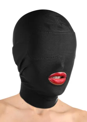 XR Brands - Masque Bouche Ouverte avec Masque Oculaire Rembourré - Noir