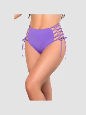 Culotte Maillot de Bain Taille Haute 6649 Violette