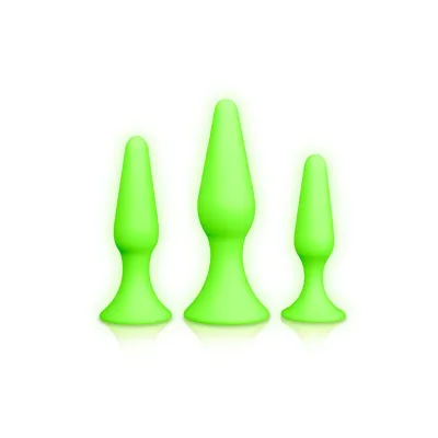 Ouch! Glow in the Dark Set De Plugs Anaux
