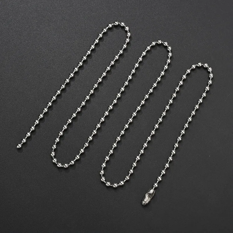 Chaîne en métal MINI BEADS Argentée