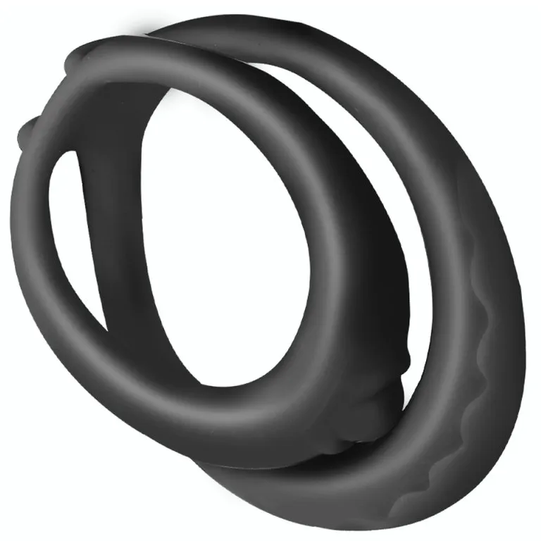 Double Anneau pénien Silicone SOFT DUO 40mm Noir