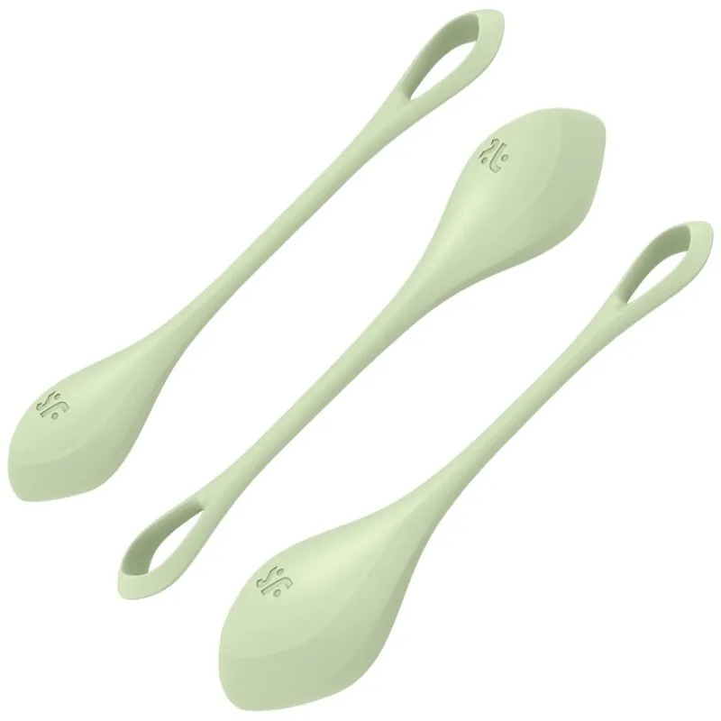 Boules Kegel Yoni Power 2 Vert Kit Entraînement - Satisfyer