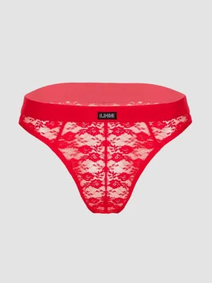 String dentelle rouge