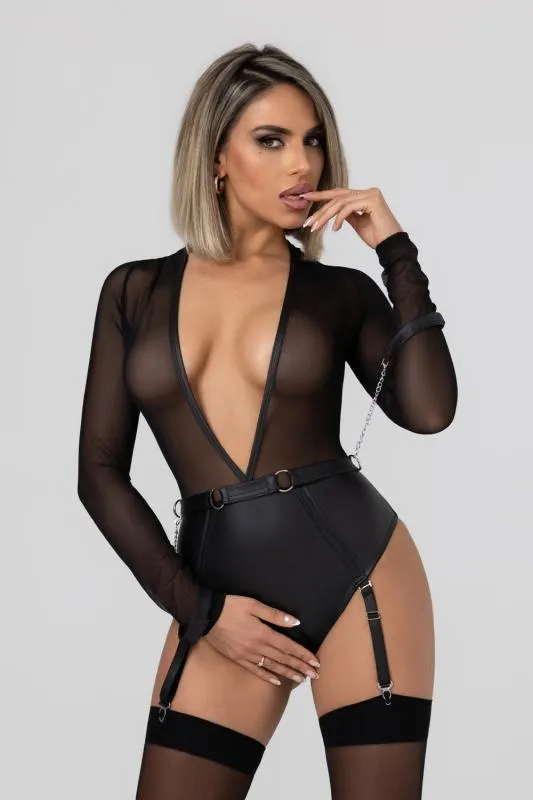 Christine - All Night Long Open Crotch Bodysuit